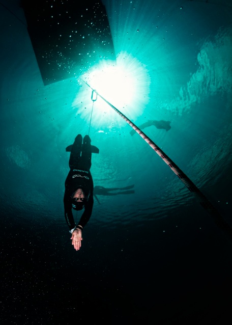 Freedivers prepare for Suunto Vertical Blue